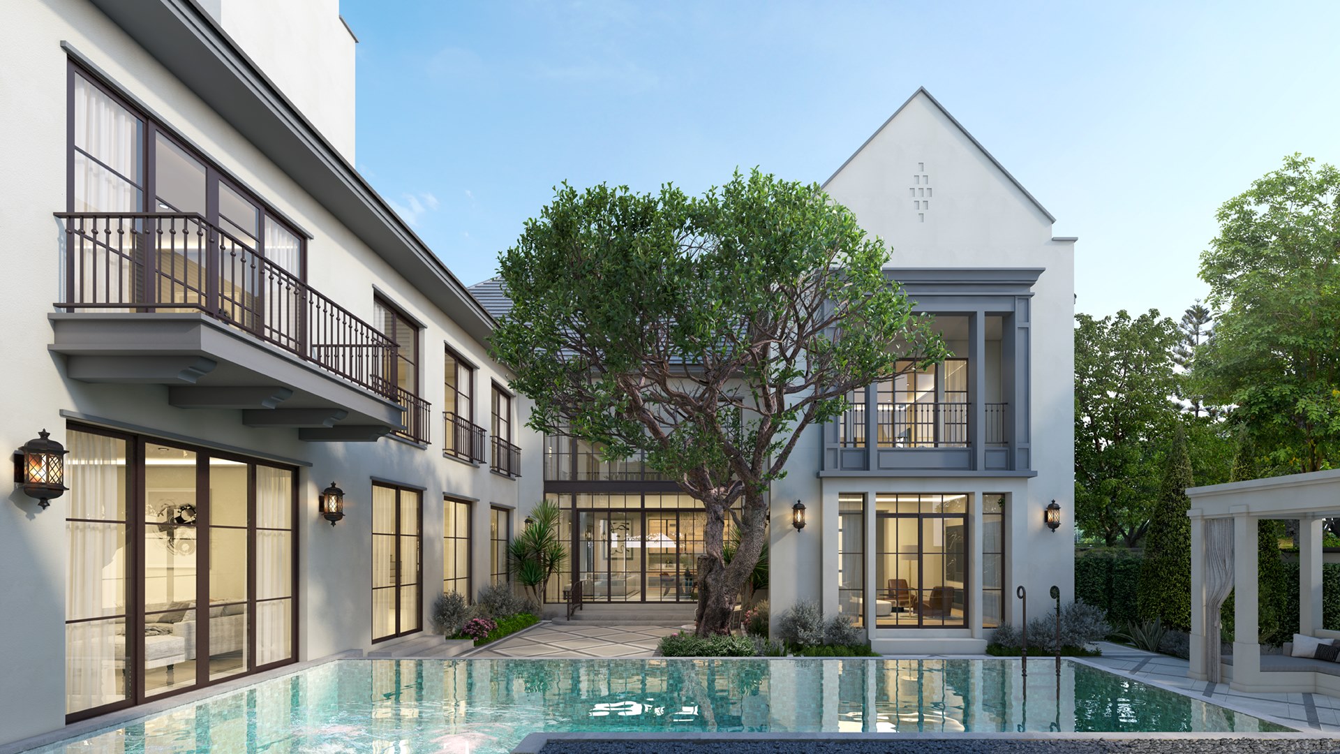 Nantawan Pool Villa Rama9 New Krungthepkretha — official render 2