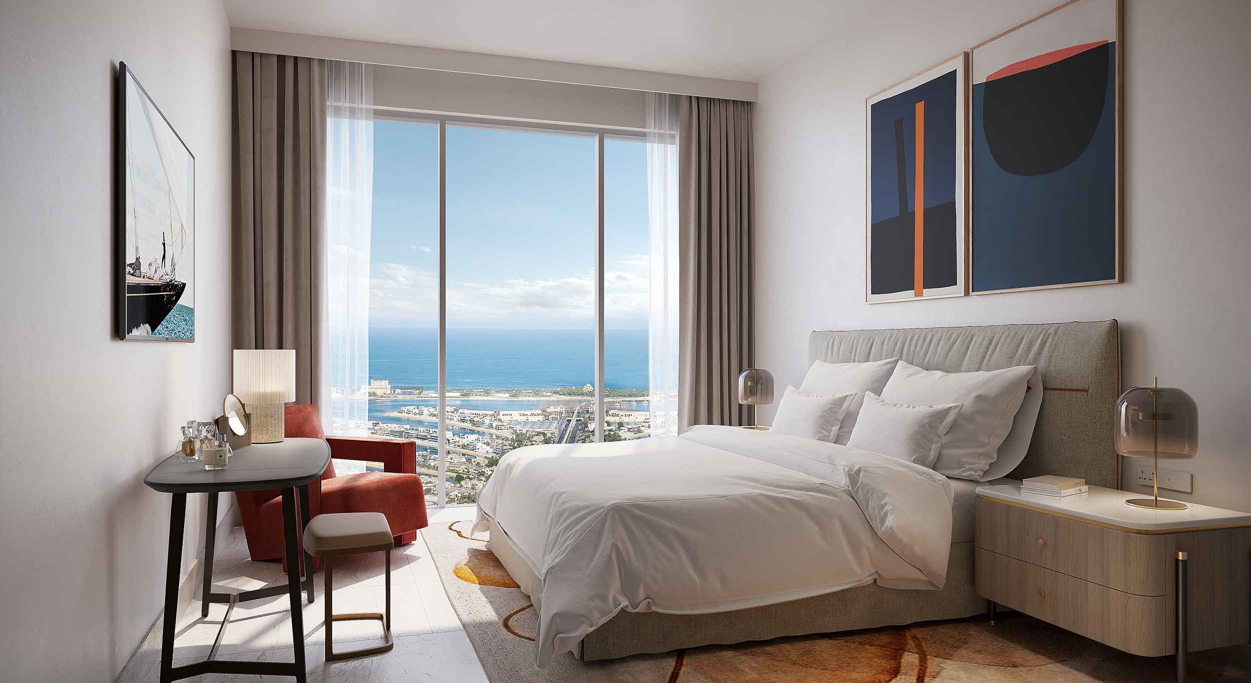 Address Residences the Bay at Emaar Beachfront — official render 1