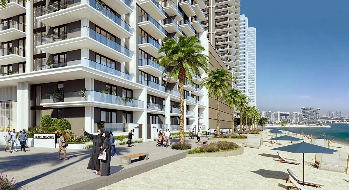 Beach Mansion at Emaar Beachfront — official render 2