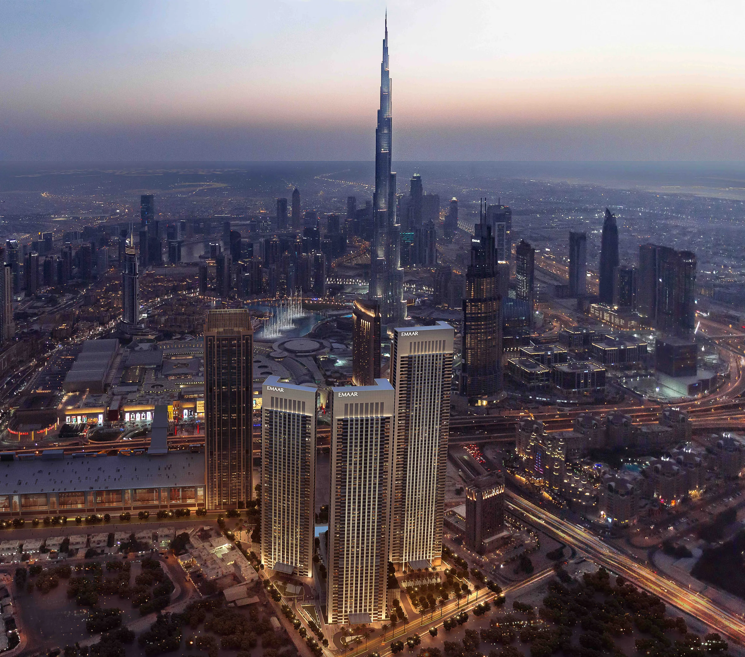 Downtown Views II at Downtown Dubai — official render 2