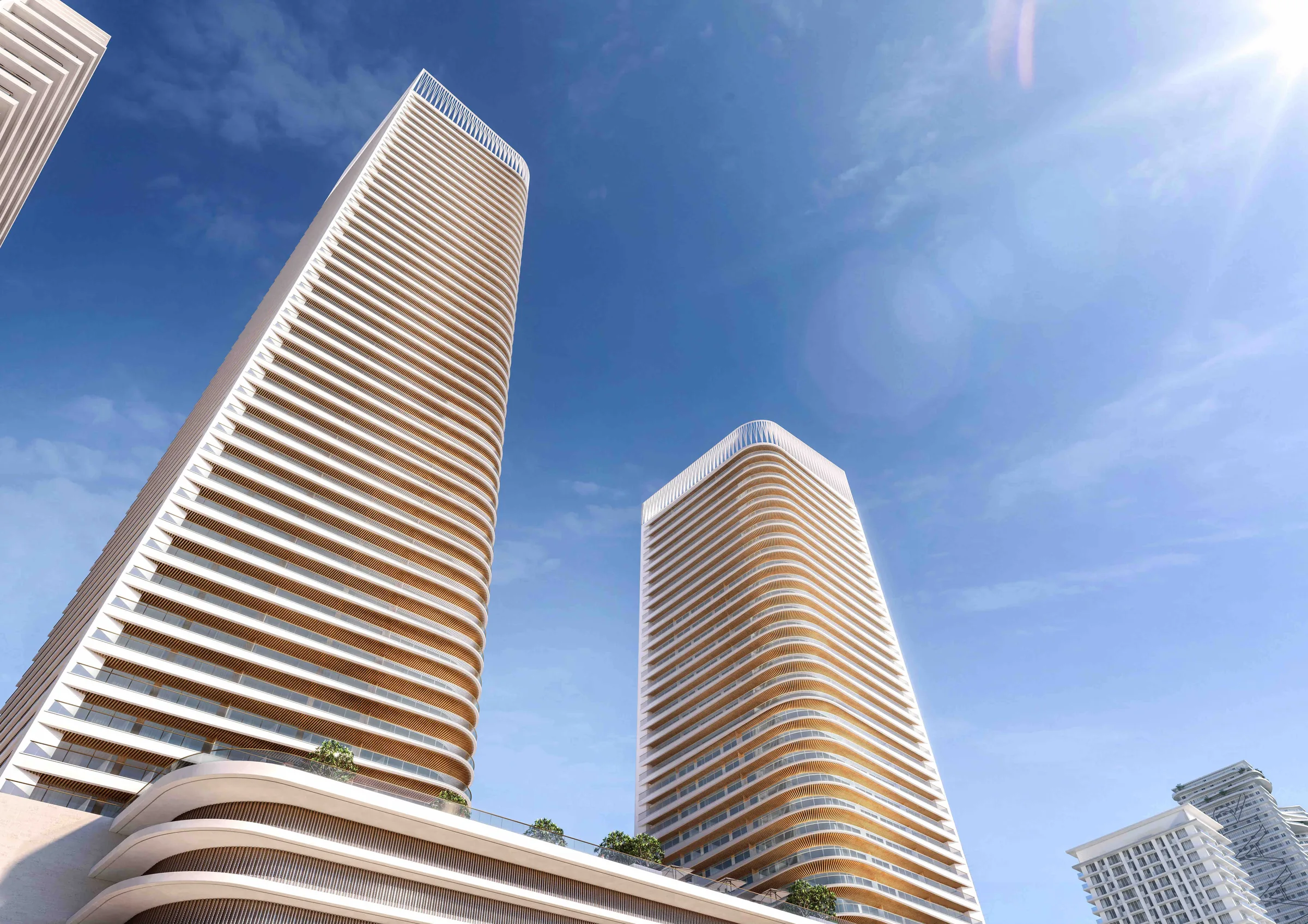 Grand Bleu Tower at Emaar Beachfront — official render 1
