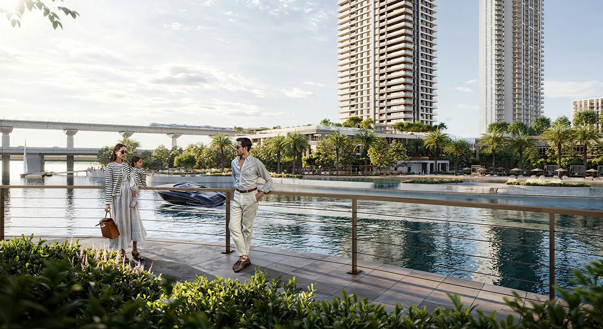 Palace Residences Creek Blue at Dubai Creek Harbour — official render 1