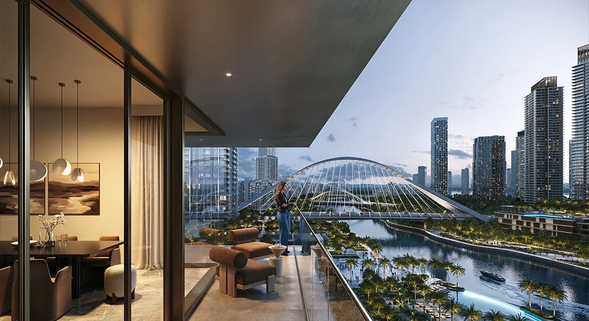 Palace Residences Creek Blue at Dubai Creek Harbour — official render 2