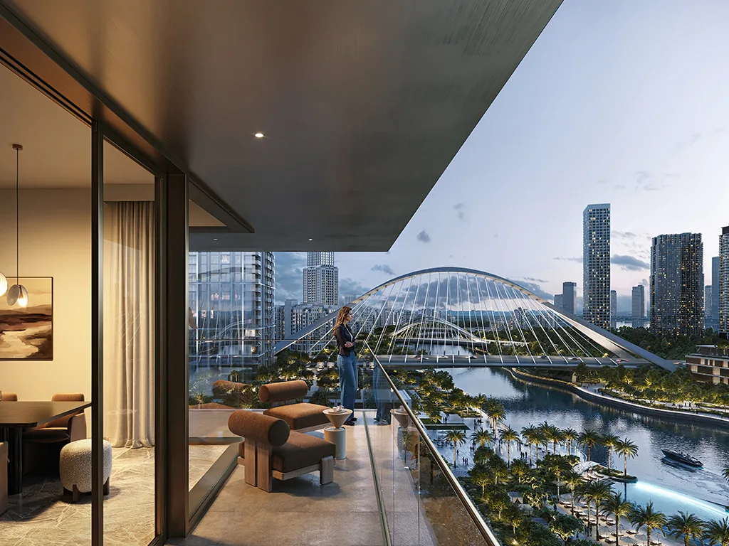 Palace Residences Creek Blue at Dubai Creek Harbour — official render 3