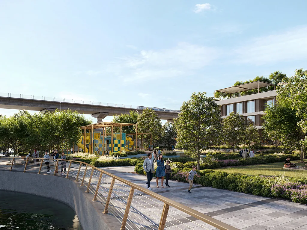 Palace Residences Creek Blue at Dubai Creek Harbour — official render 4